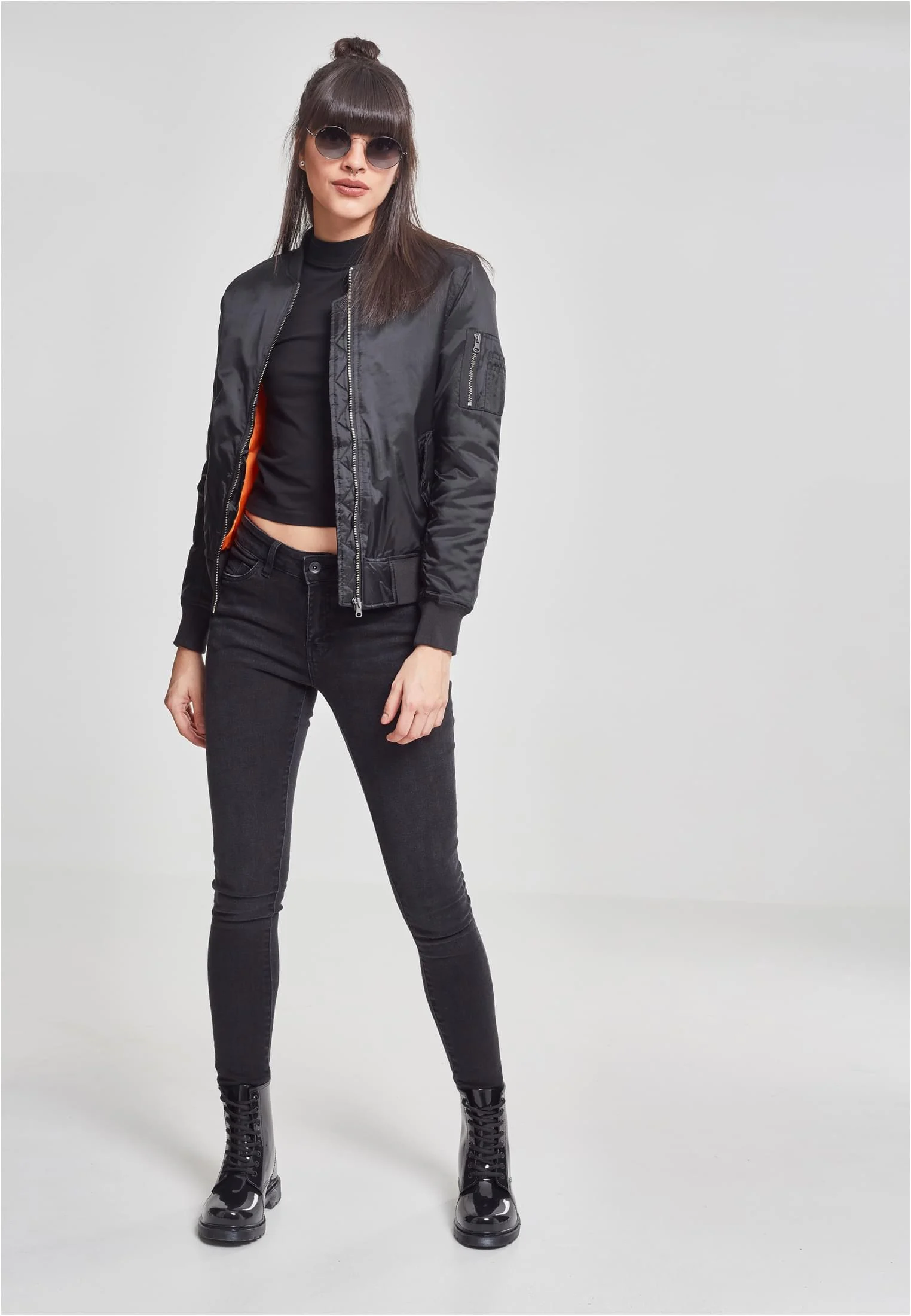 skwm-tb-TB807_Mw12-00007 Ladies Basic Bomber Jacket