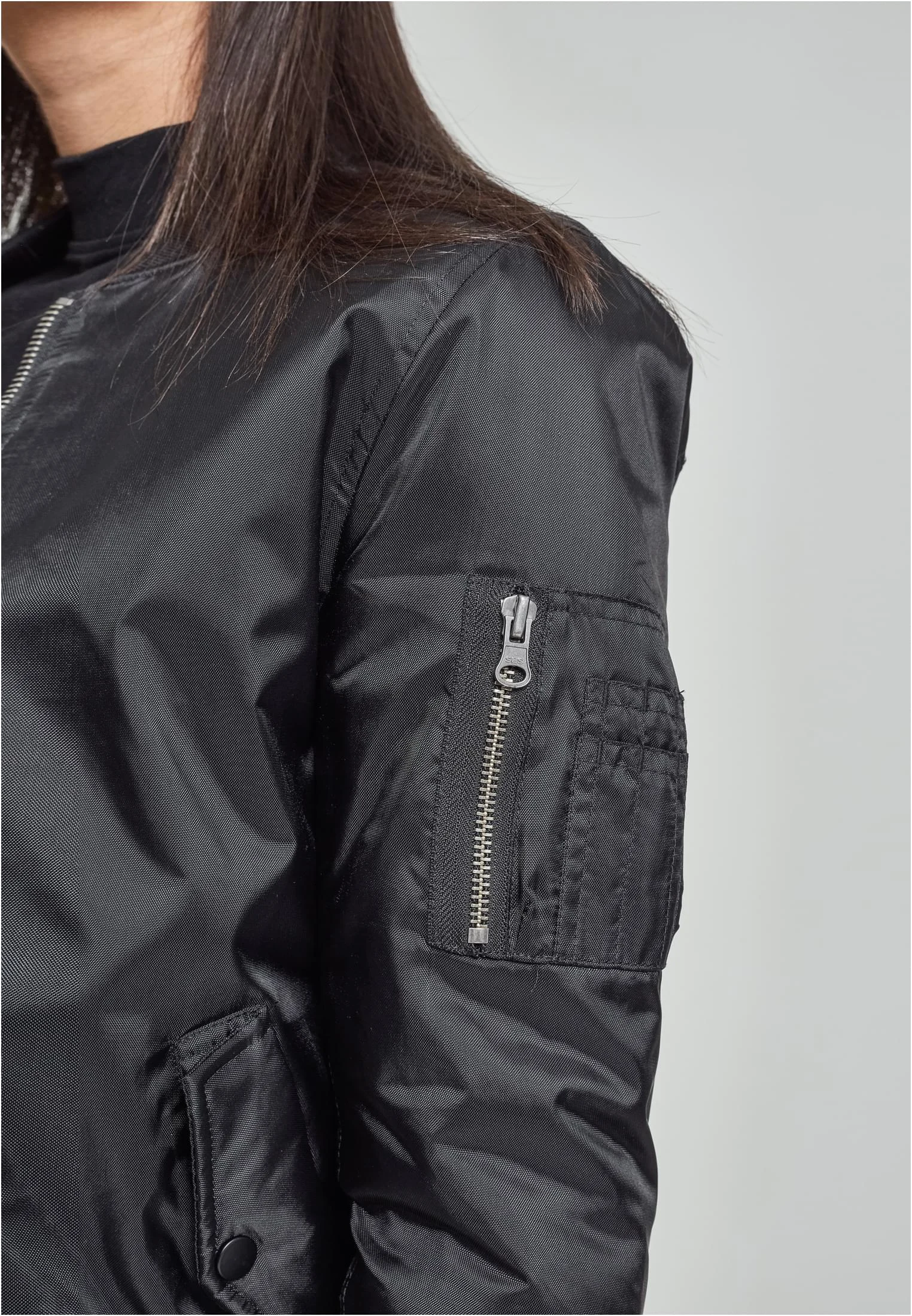 skwm-tb-TB807_Mw17-00007 Ladies Basic Bomber Jacket
