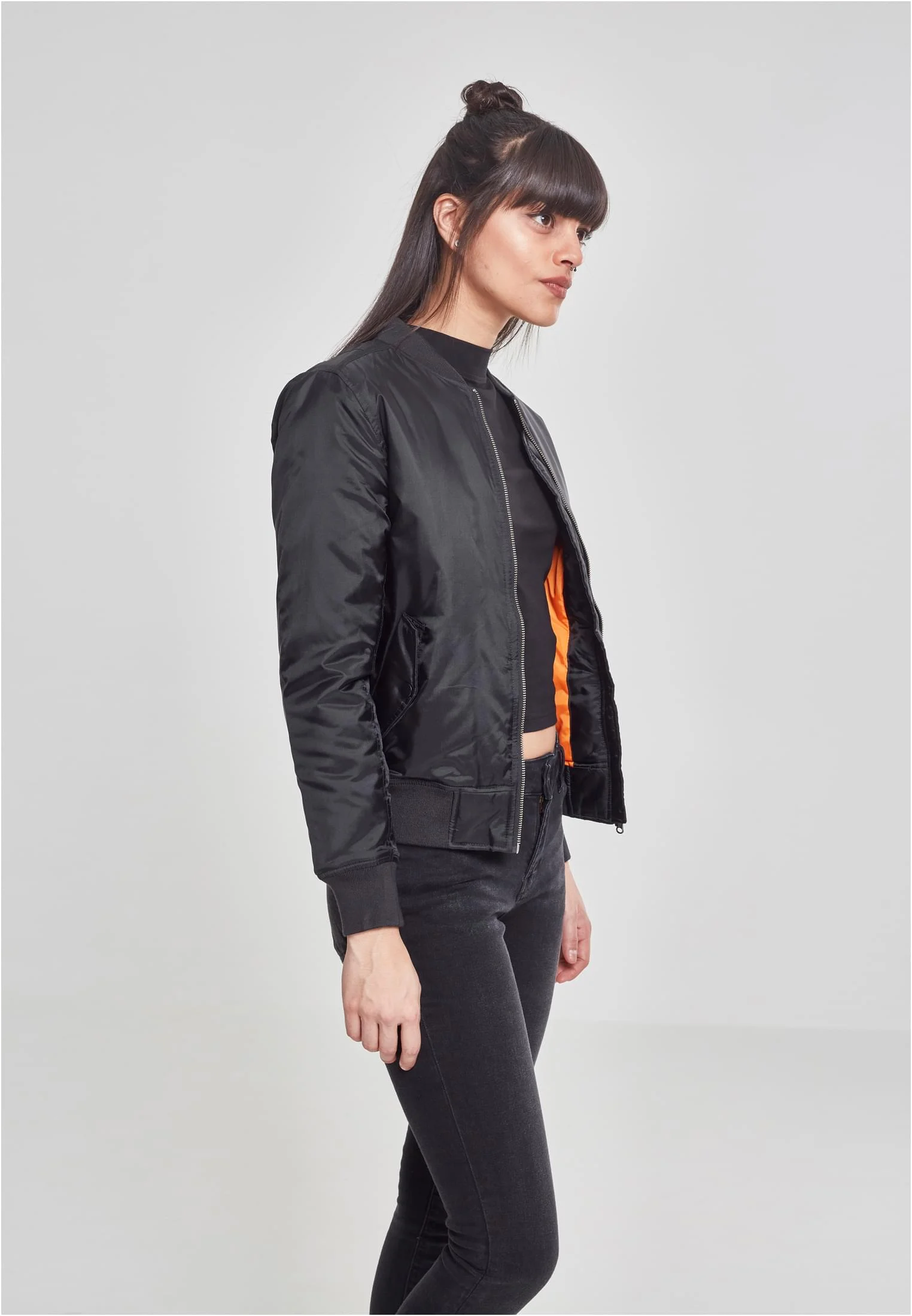 skwm-tb-TB807_Mw5-00007 Ladies Basic Bomber Jacket