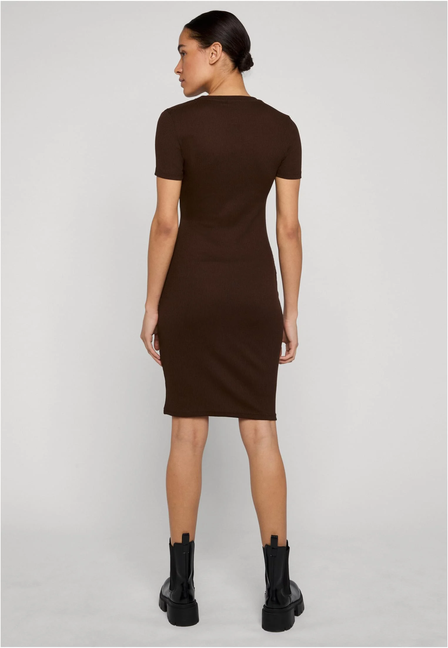 skwm-tb-TB8275_Mw2-00075 Ladies Basic Slim Fit T-Shirt Dress