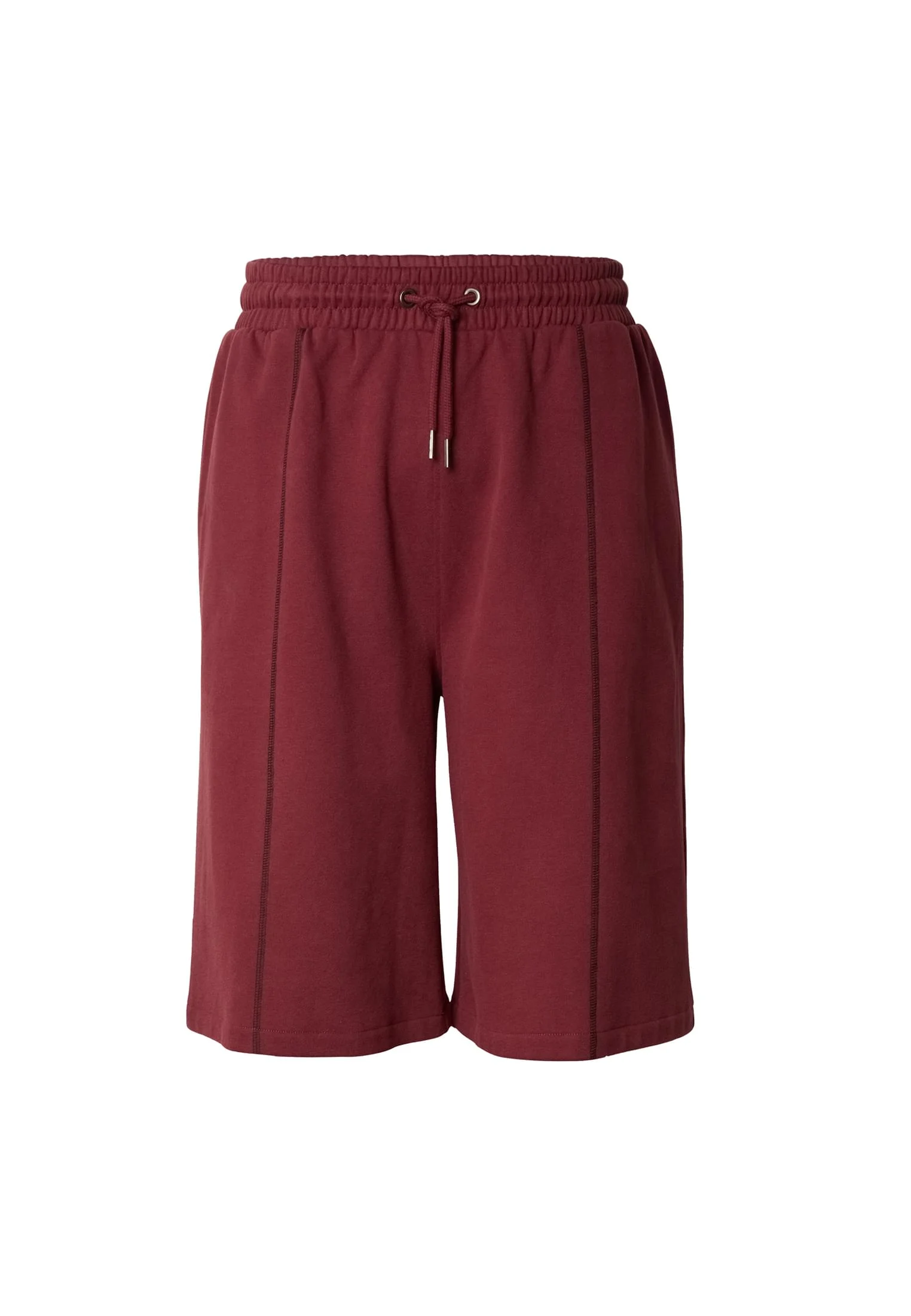 skwm-tb-TB8439_P1-22408 Contrast Seam Peached Bermuda Shorts