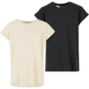 Girls Extended Shoulder Tee 2-Pack